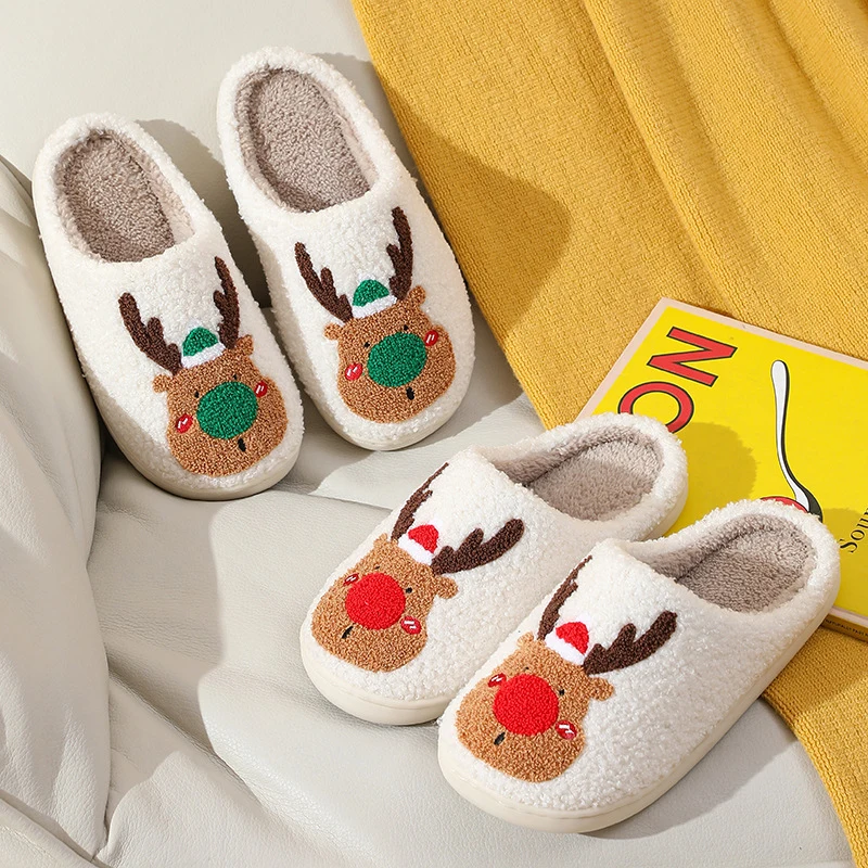 Elk Plush House Slippers