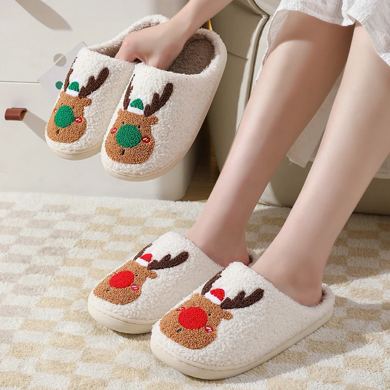 Elk Plush House Slippers, photo 3