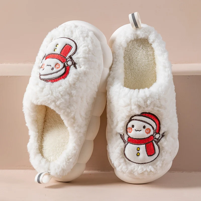 Snowman Plush House Slippers, photo 2
