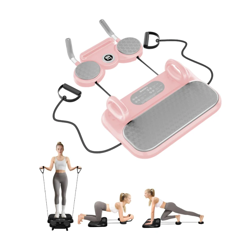 Compact Pilates & Push-Up Board · Pink