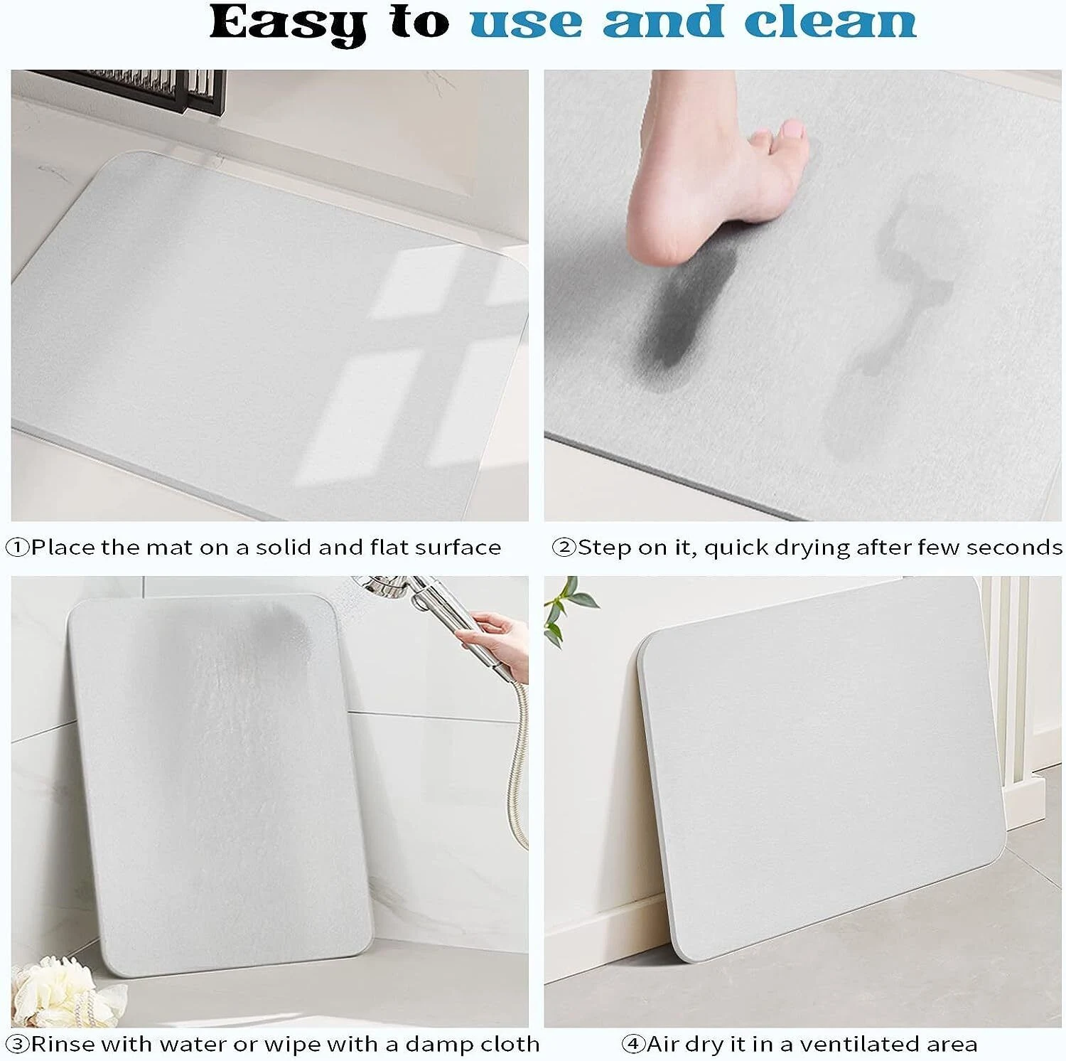 Diatomite Stone Bath Mat, photo 2