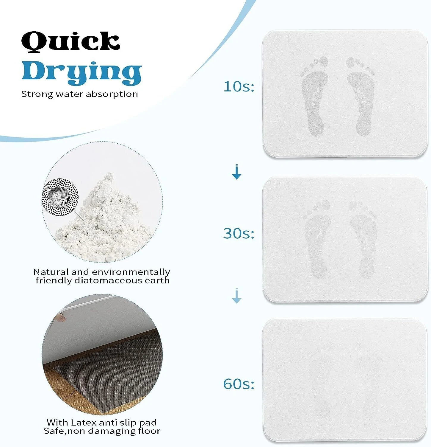 Diatomite Stone Bath Mat, photo 3