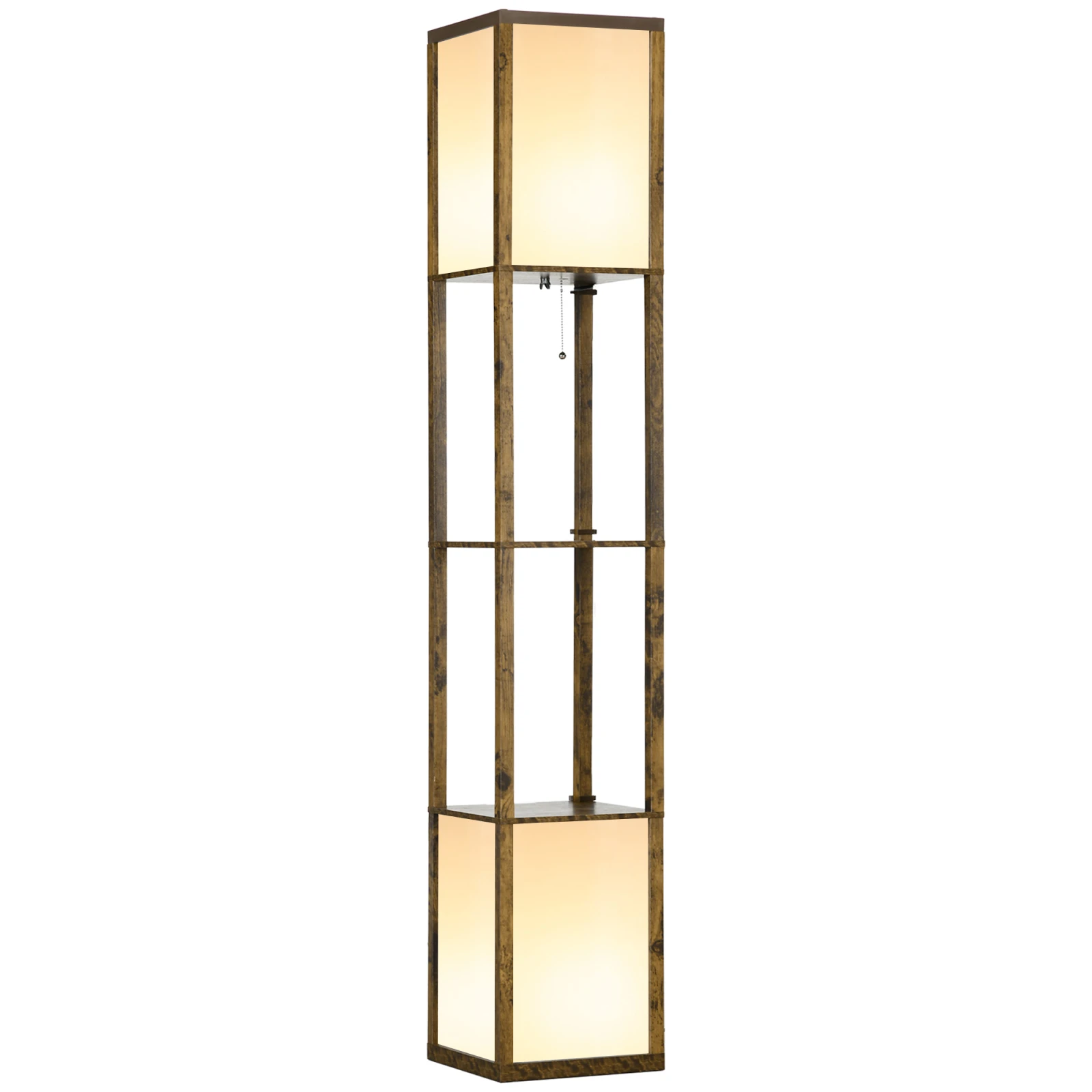 Ambient Shelf Floor Lamp · Brown