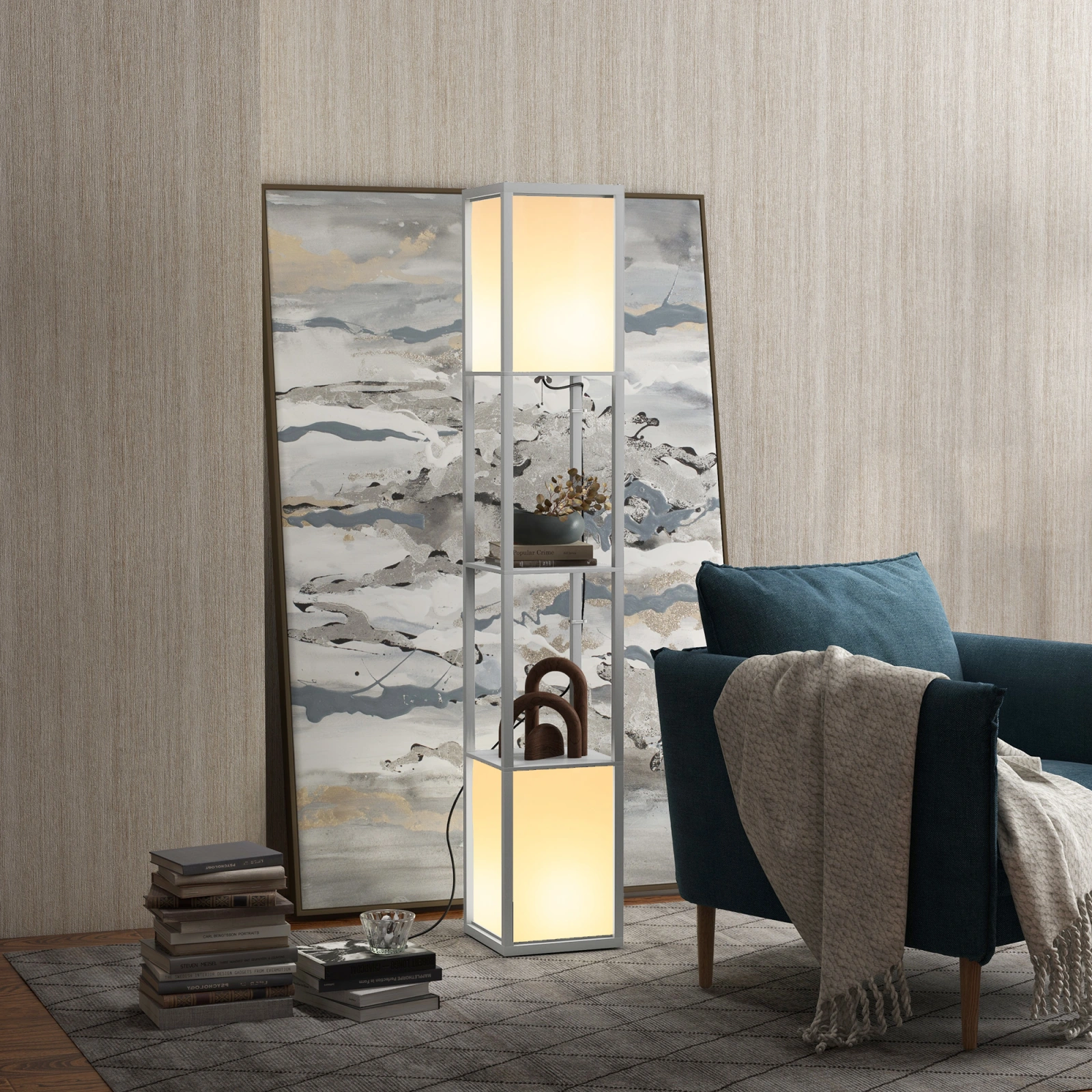 Ambient Shelf Floor Lamp · Grey, photo 2