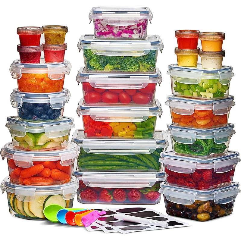 Clear Food Storage Containers · 24-Piece Set