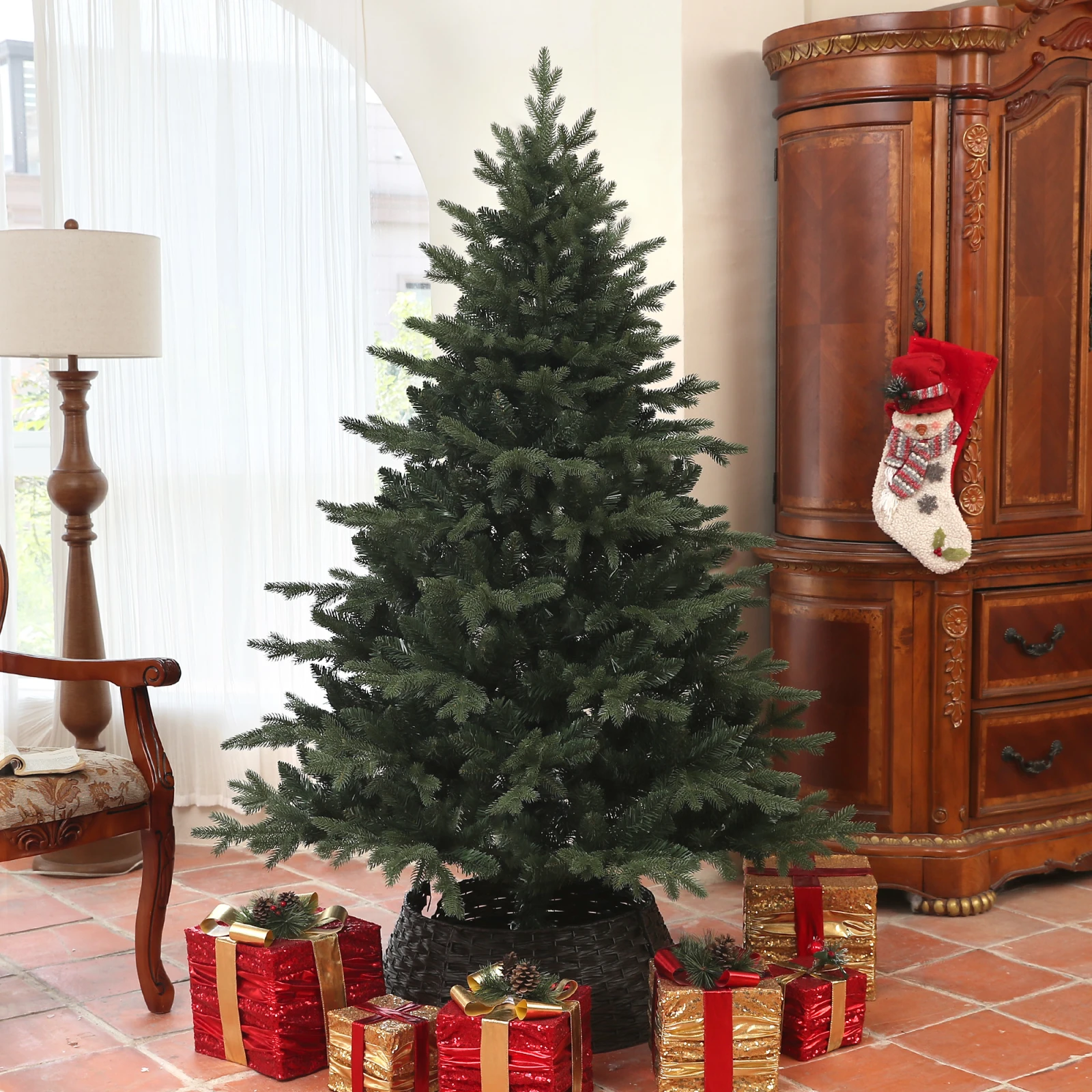 Artificial Spruce Christmas Tree · 6 ft, photo 2