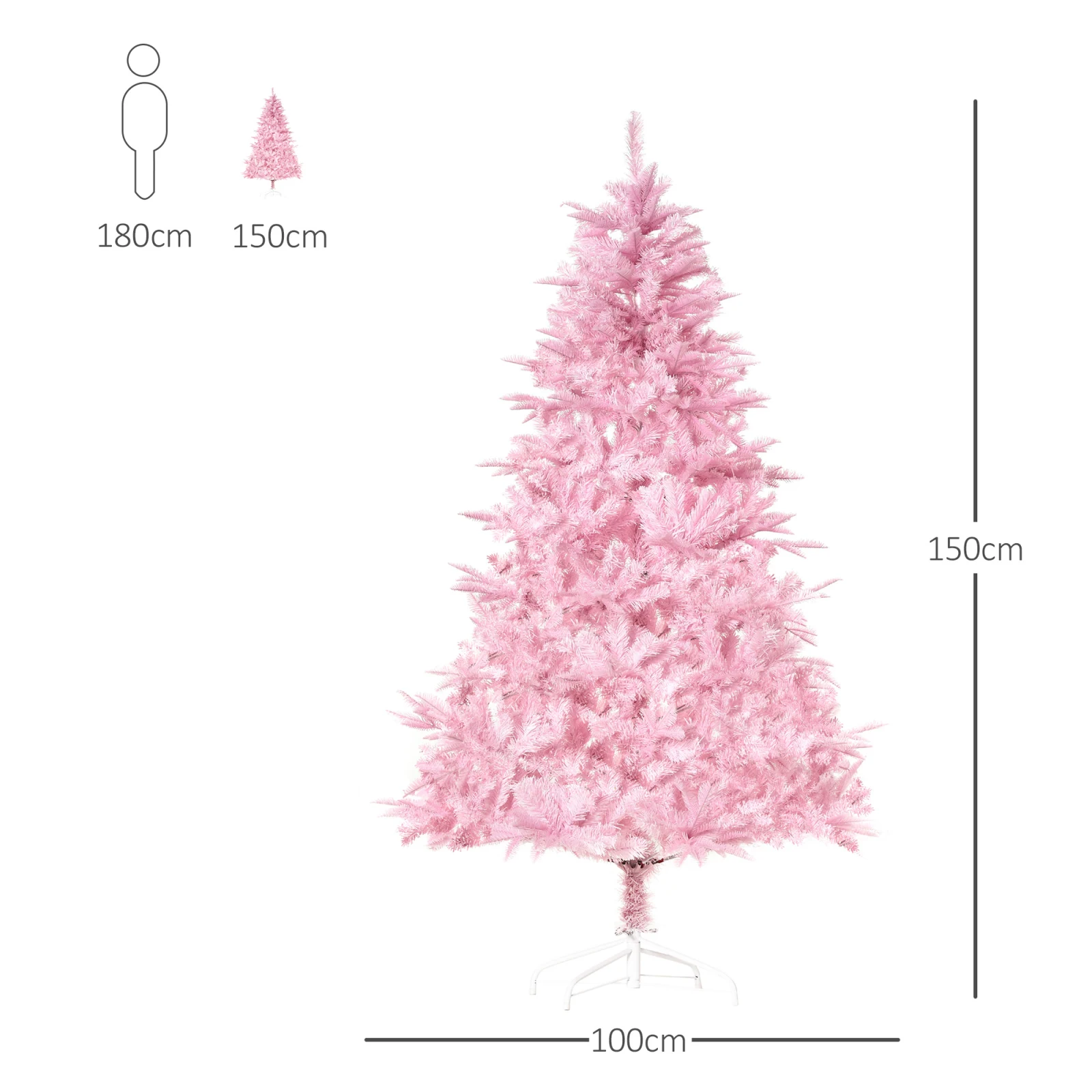 Pink Artificial Christmas Tree · 5 ft, photo 2