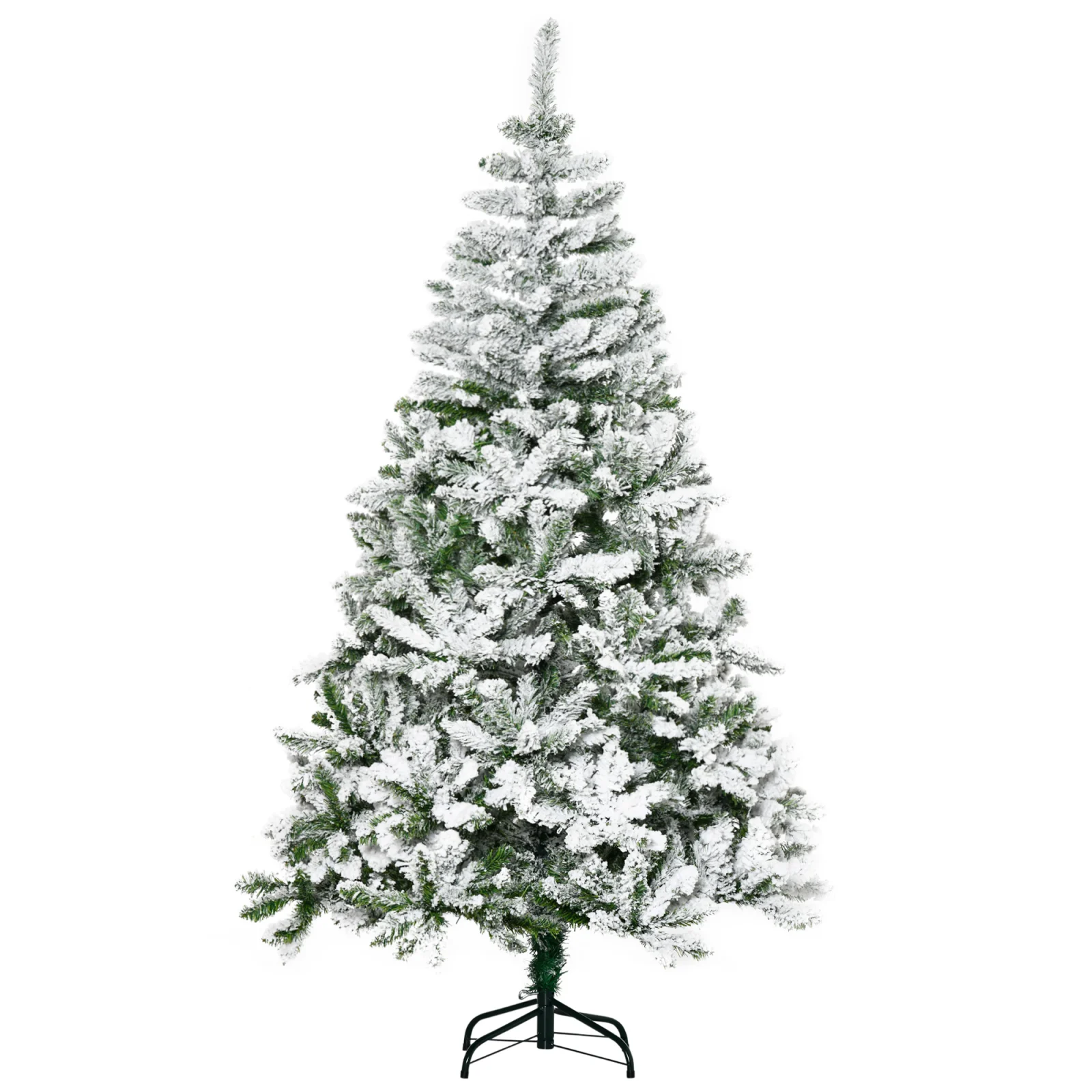 Snow-Flocked Pine Christmas Tree · 6 ft