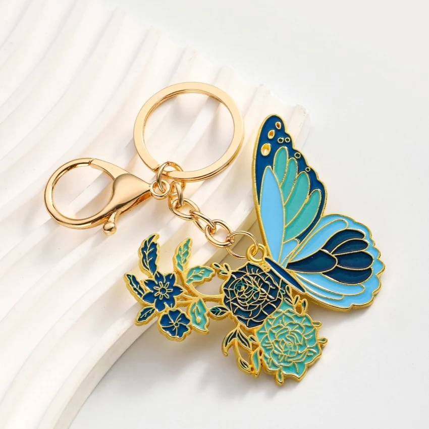 Butterfly & Flower Keyring, photo 2