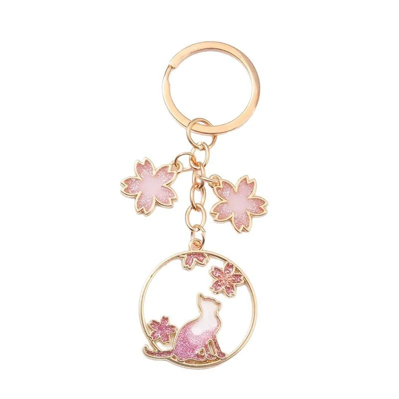 Cat & Blossom Keyring, photo 3