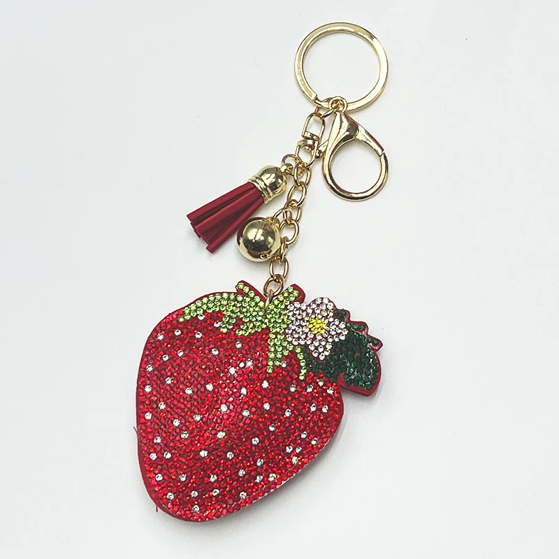 Sparkling Strawberry Keyring