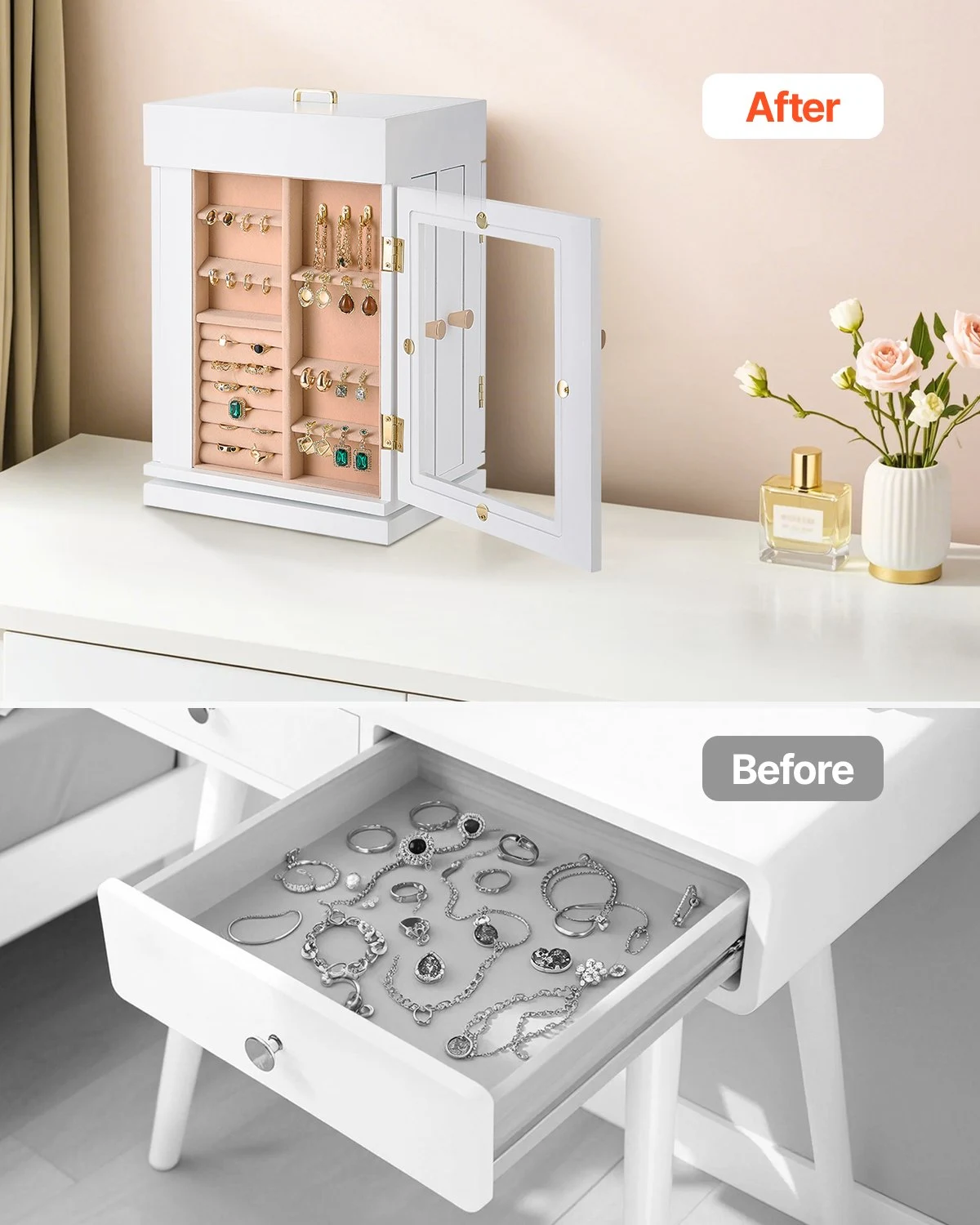 Rotating Jewellery Organiser · White, photo 2