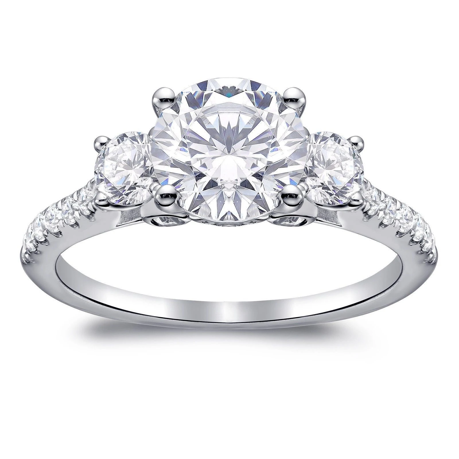 Three-Stone Sparkle Ring