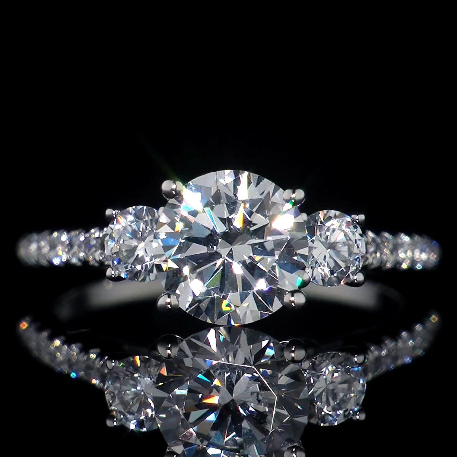 Three-Stone Sparkle Ring, photo 2