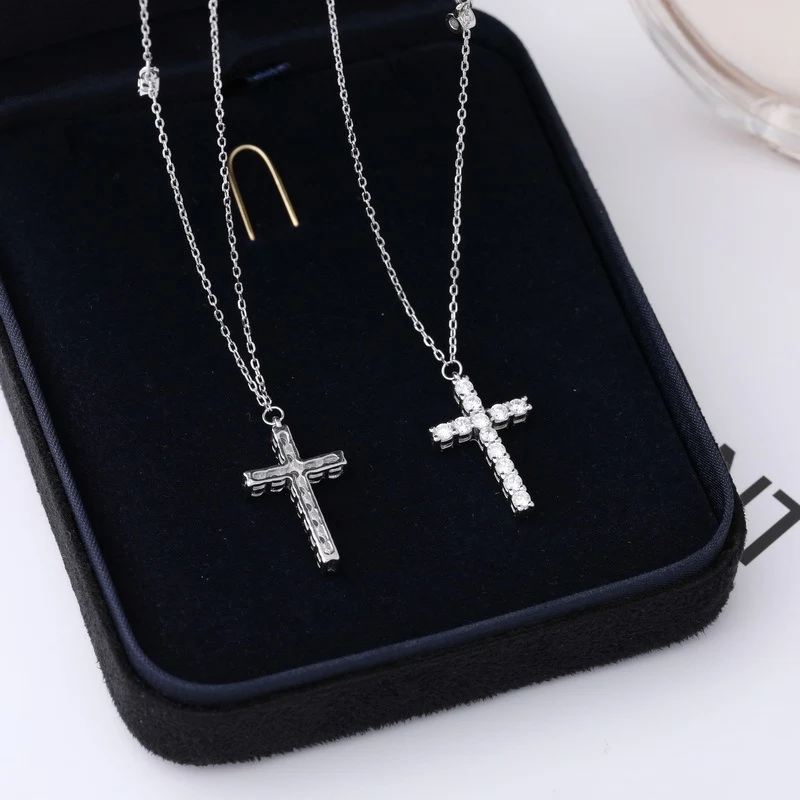 Sparkle Cross Necklace · Gold Tone, photo 3