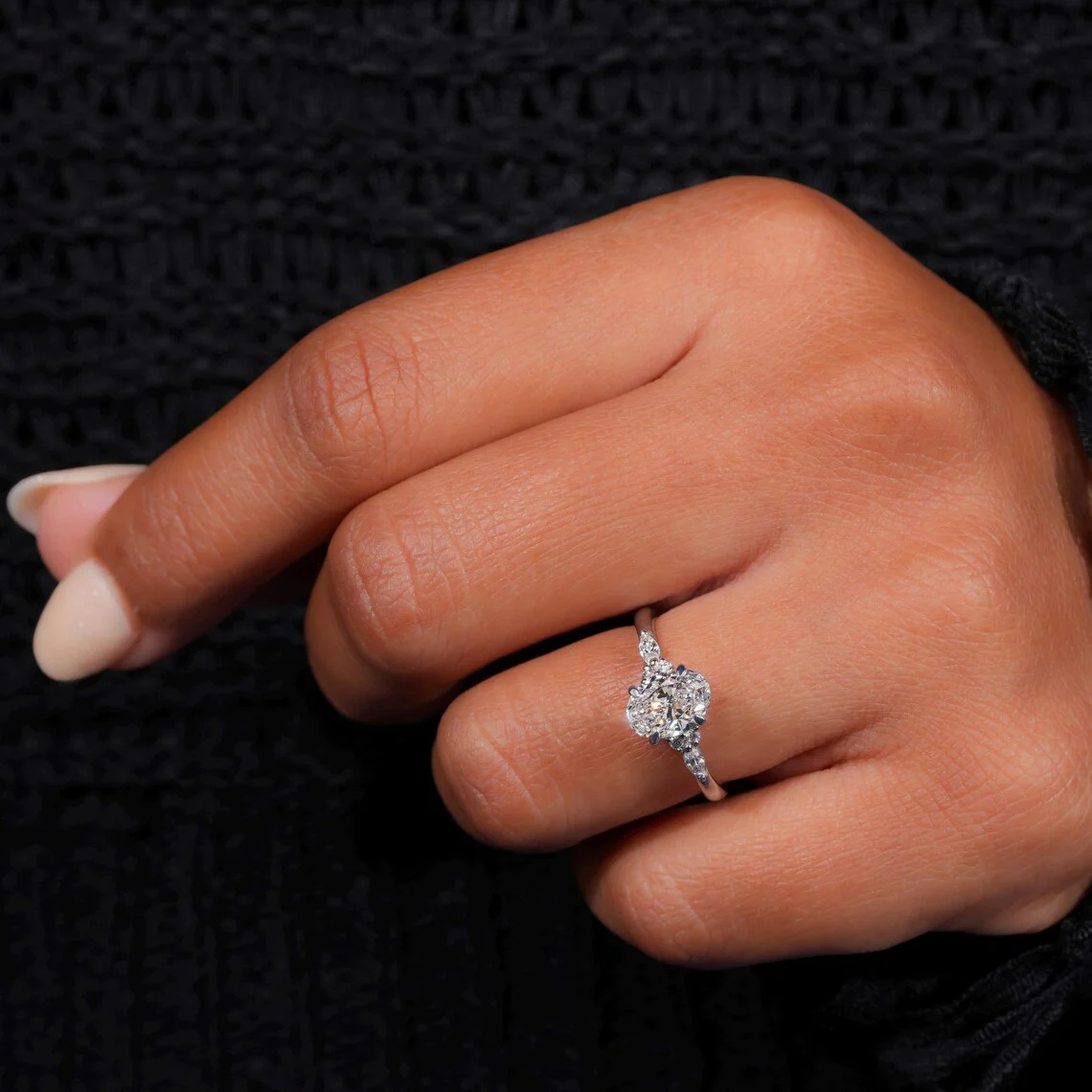Pear-Cut Crystal Ring, photo 3