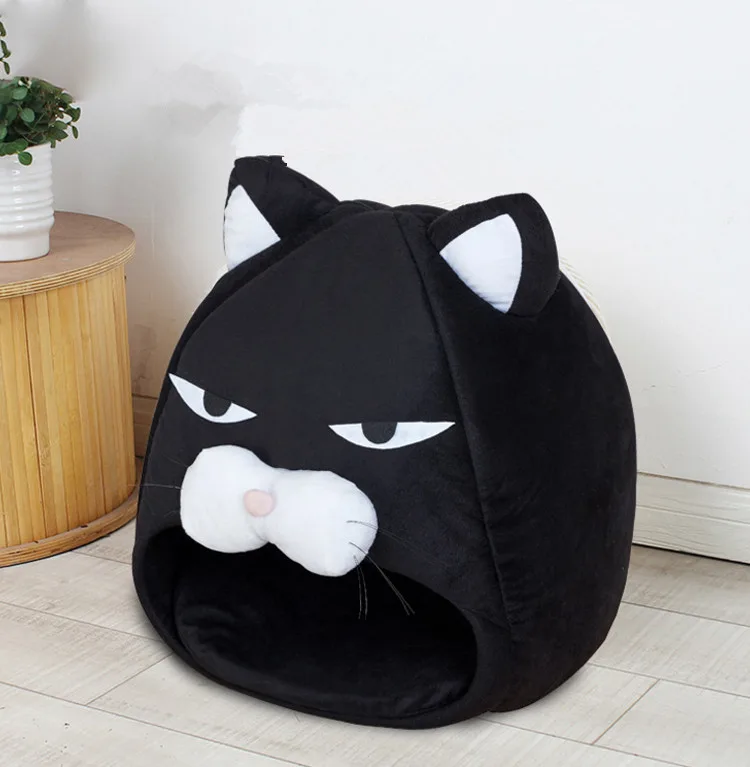 Cat-Face Pet Cave · Black, photo 3