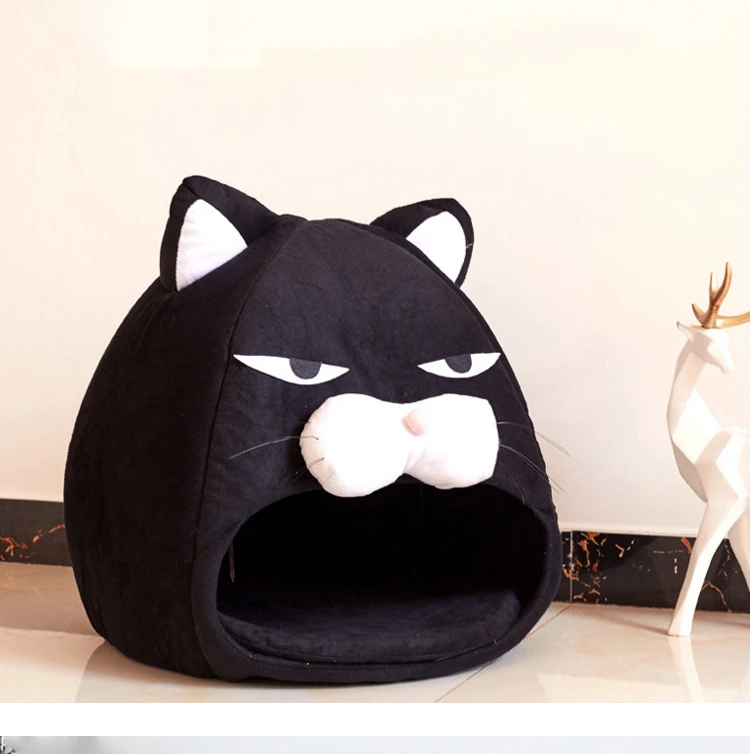 Cat-Face Pet Cave · Black, photo 4