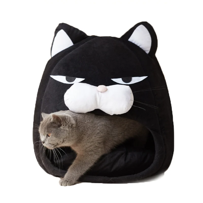 Cat-Face Pet Cave · Black, photo 2