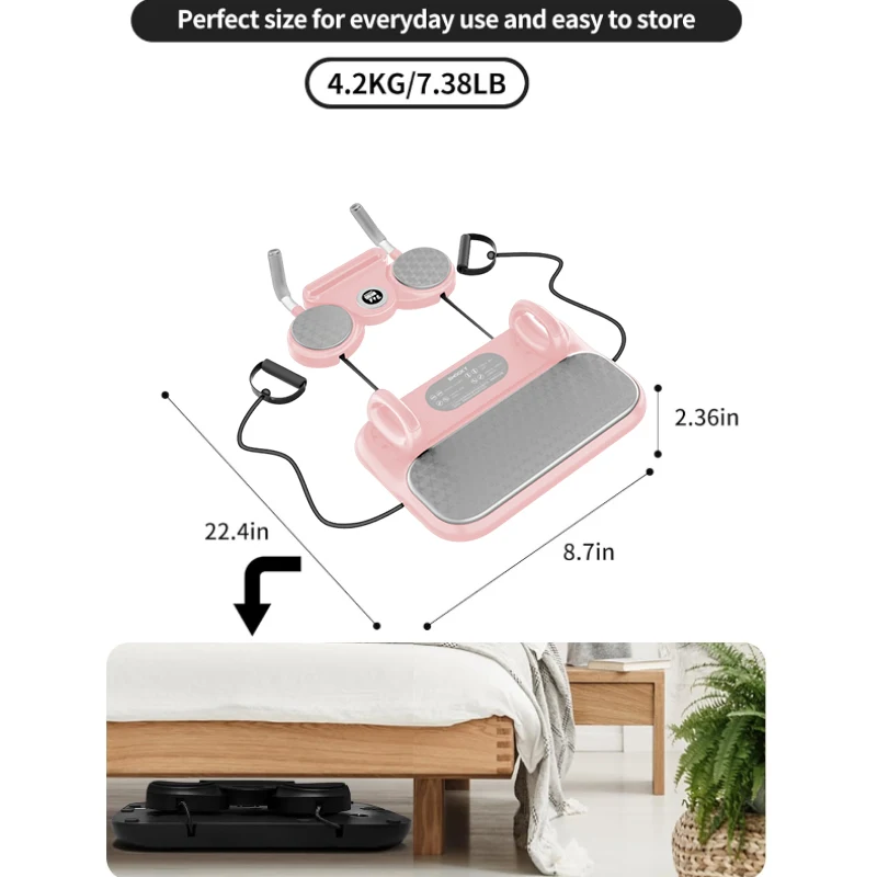 Compact Pilates & Push-Up Board · Pink, photo 4