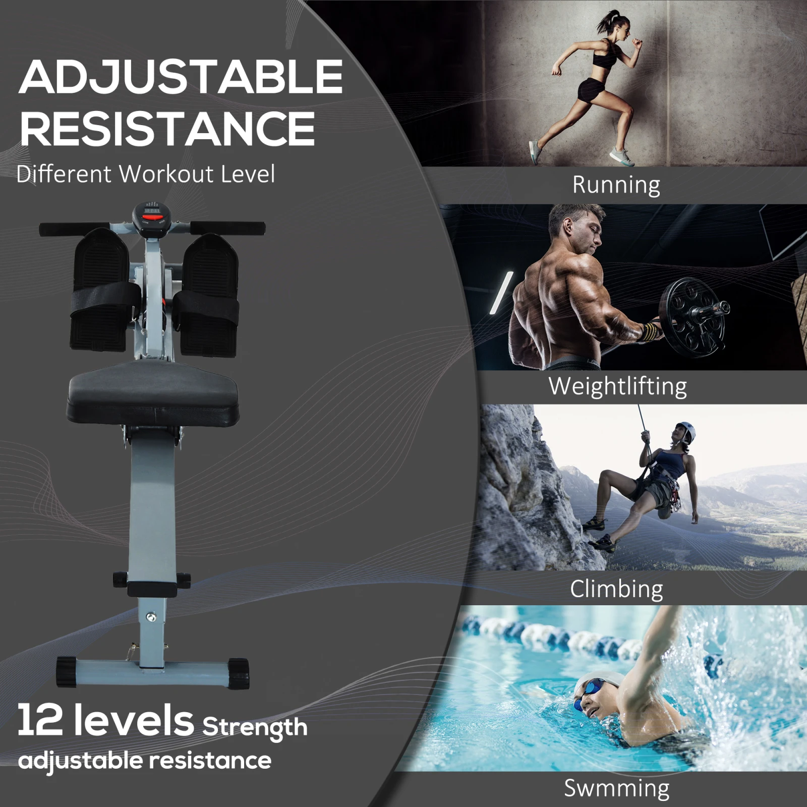 Home Rowing Machine, photo 4