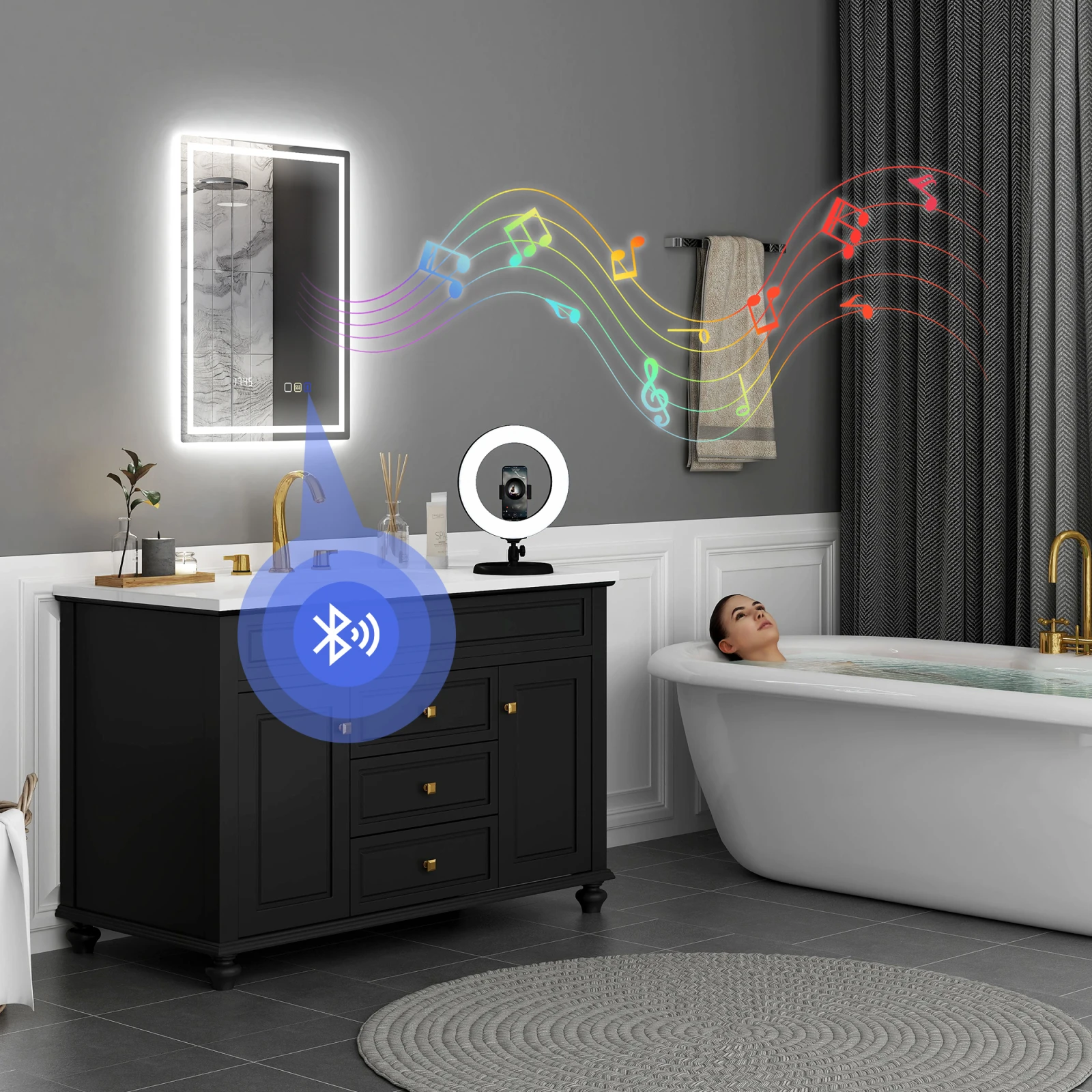 LED Bathroom Mirror · 50 × 70 cm, photo 4