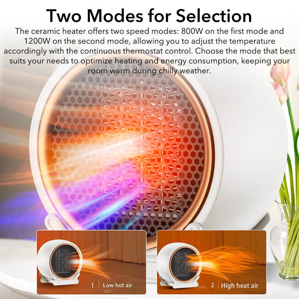 Portable Ceramic Fan Heater · 1200 W, photo 3