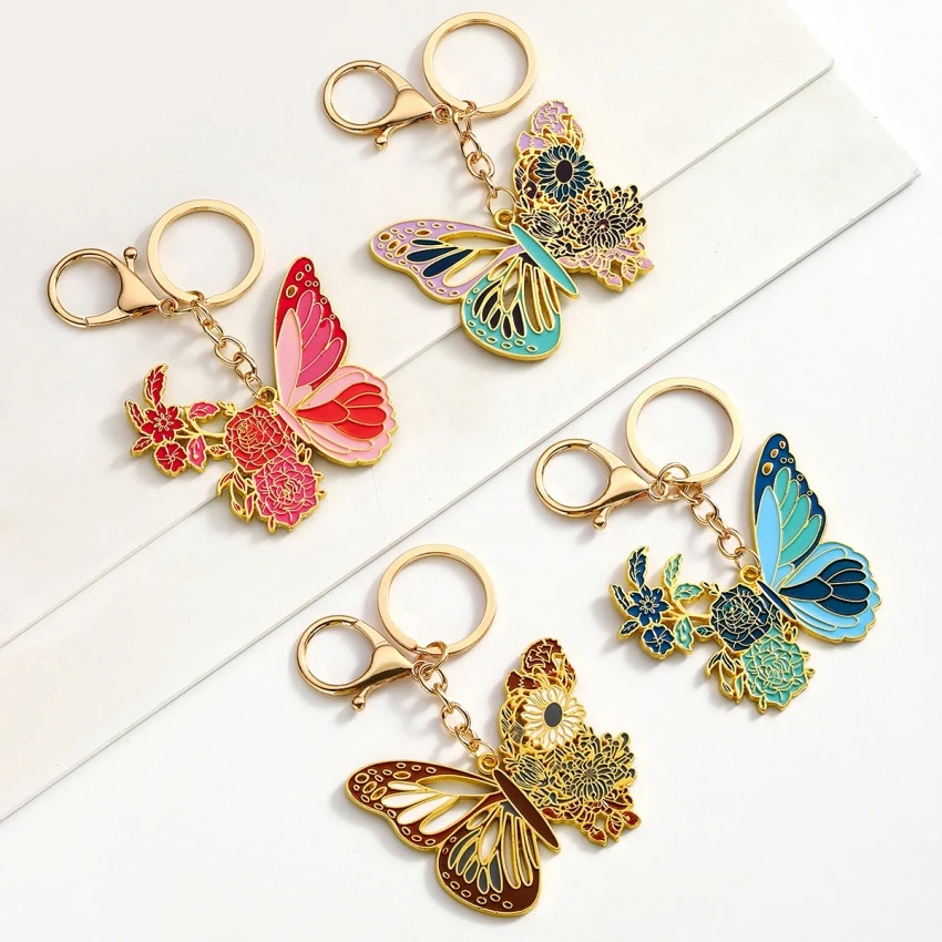 Butterfly & Flower Keyring, photo 4