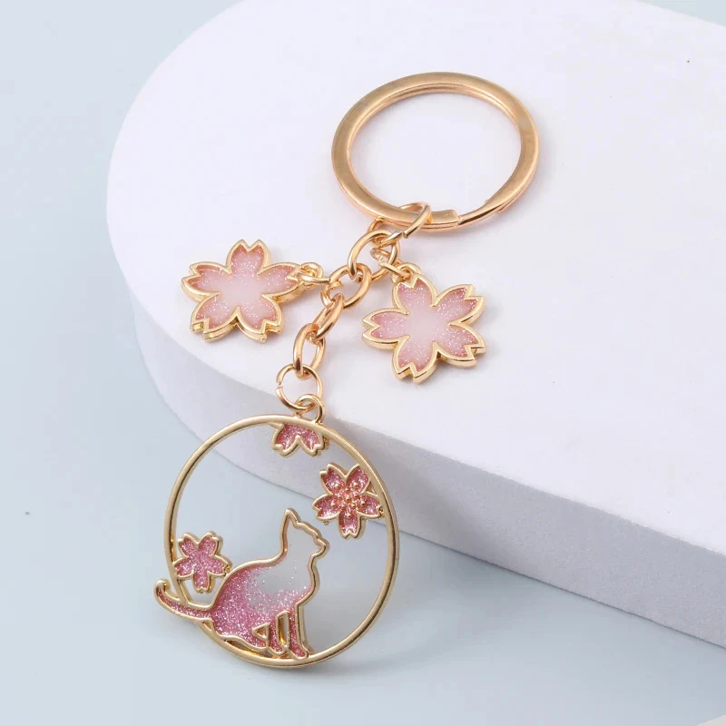 Cat & Blossom Keyring, photo 4