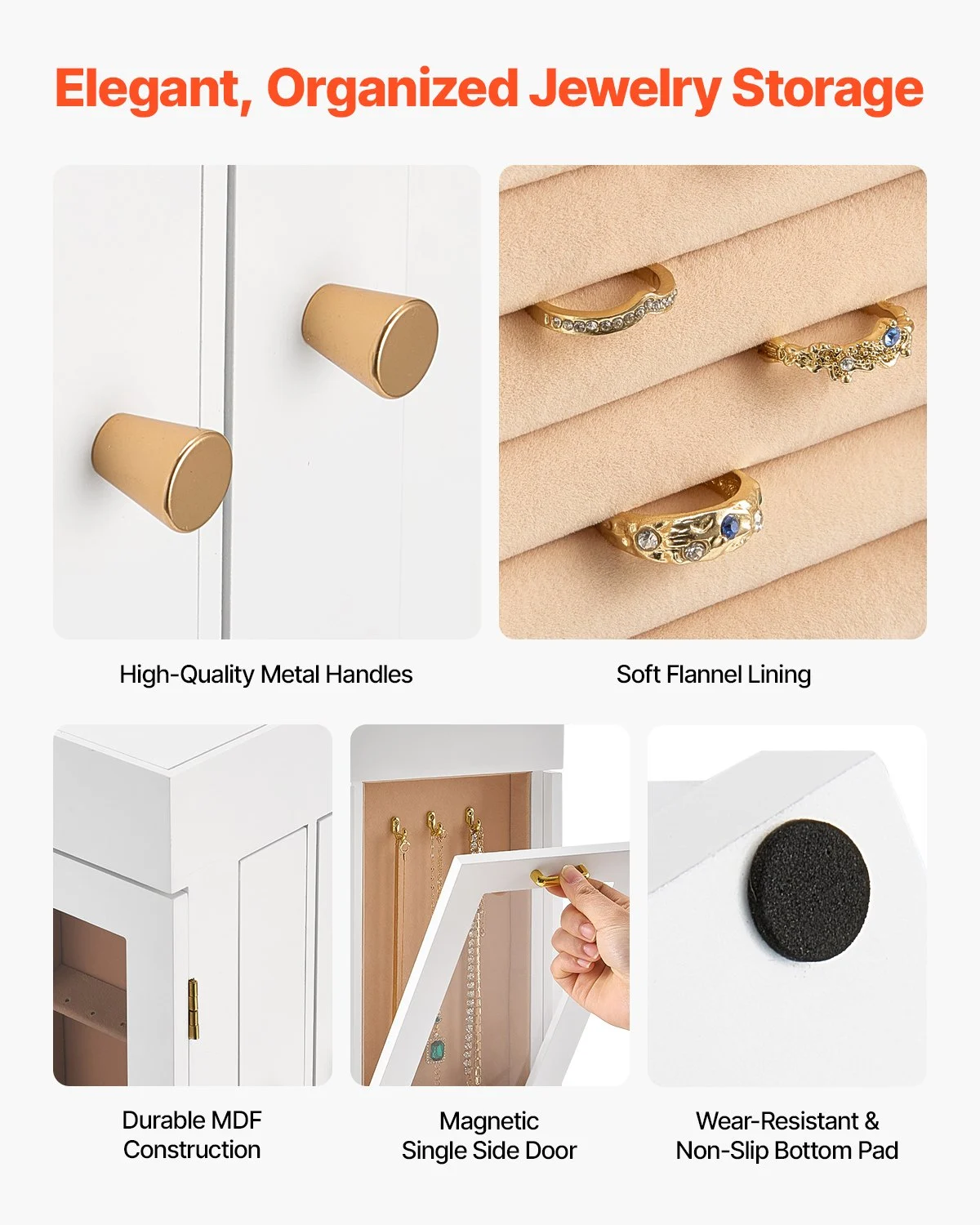 Rotating Jewellery Organiser · White, photo 4