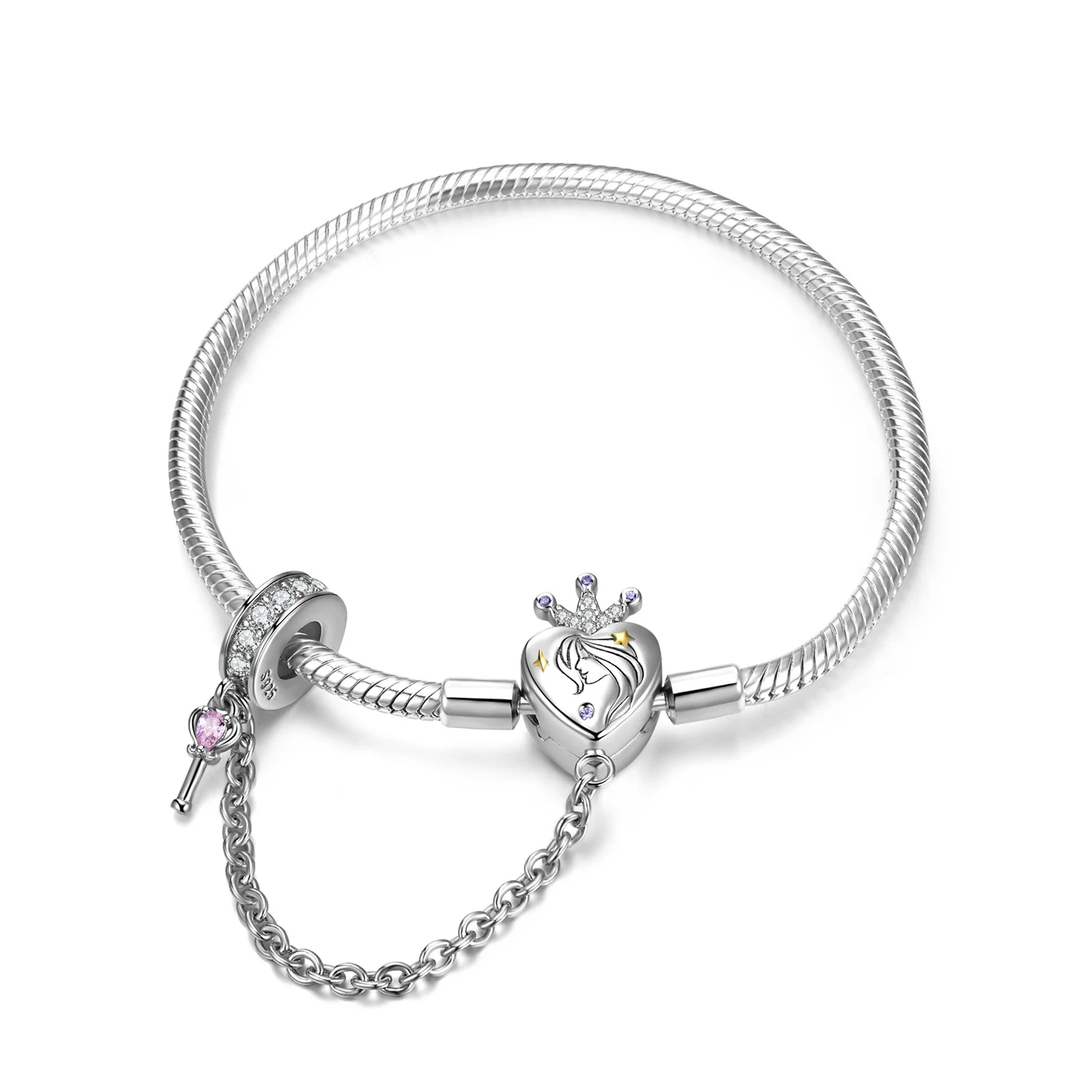 Heart-Lock Charm Bracelet, photo 4