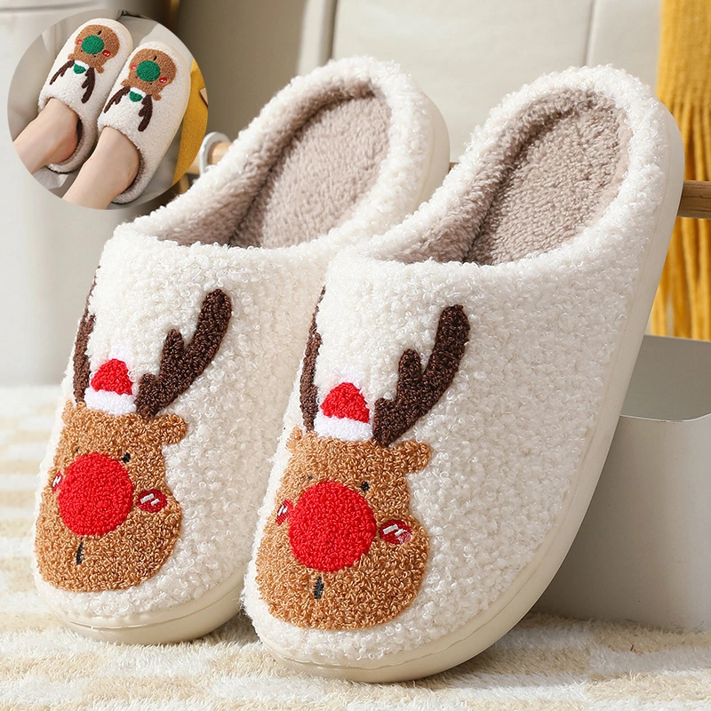 Elk Plush House Slippers, photo 4