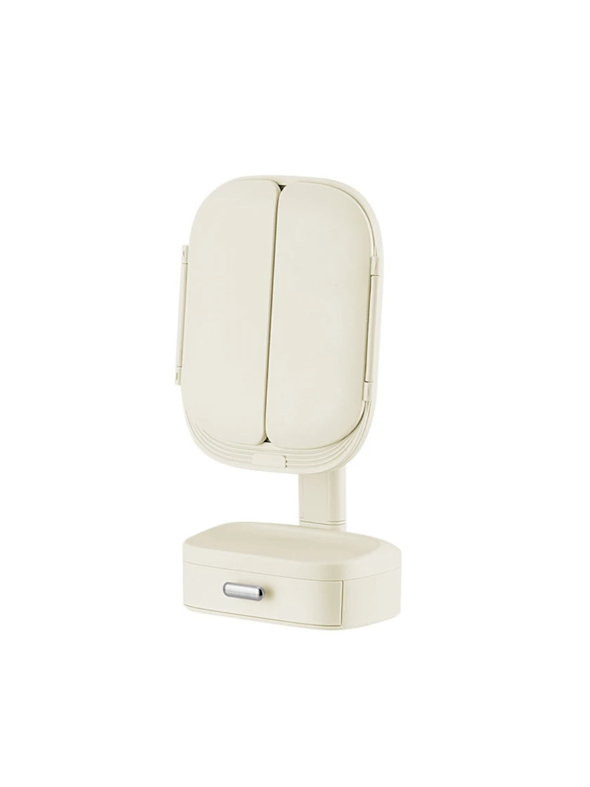 Foldable LED Vanity Mirror · Champagne