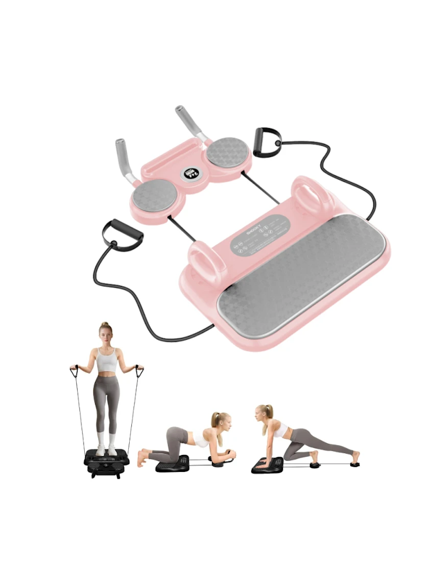 Compact Pilates & Push-Up Board · Pink