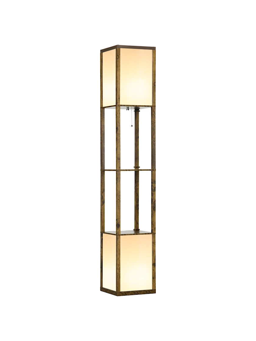 Ambient Shelf Floor Lamp · Brown