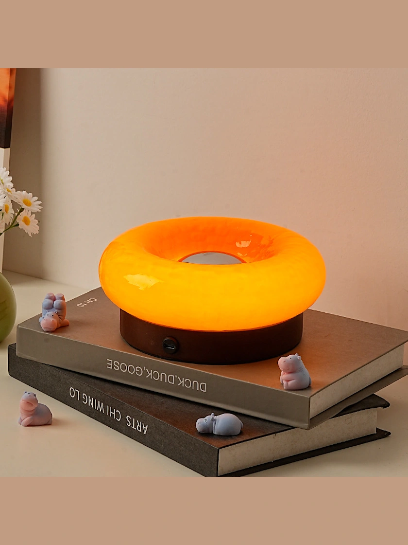 Donut Touch Table Lamp · Orange