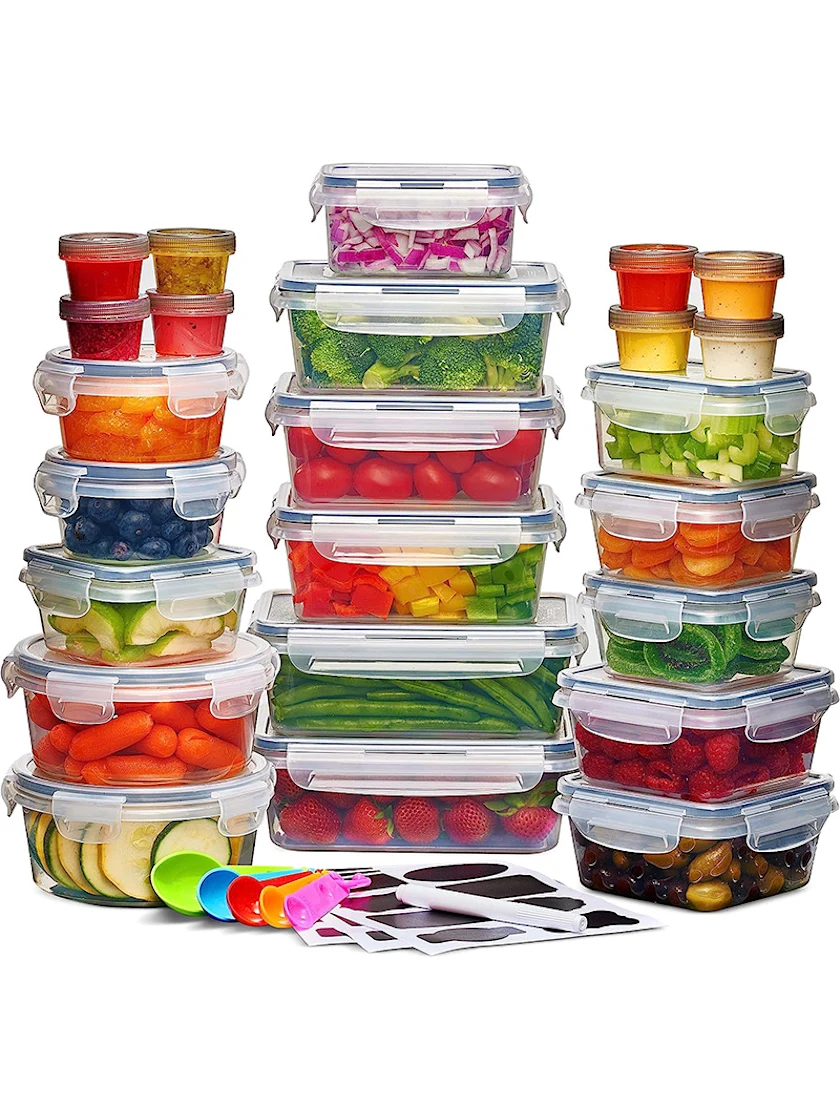 Clear Food Storage Containers · 24-Piece Set