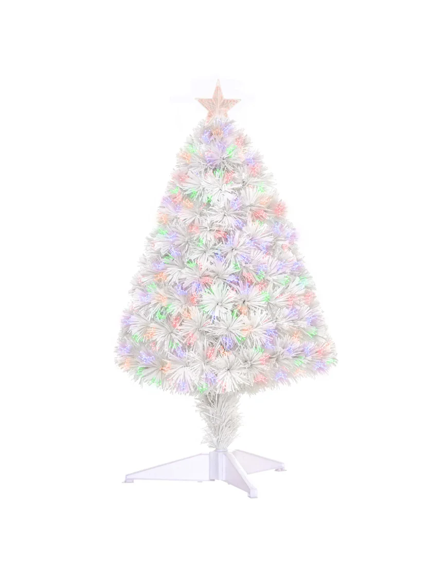Pre-Lit Tabletop Christmas Tree · White