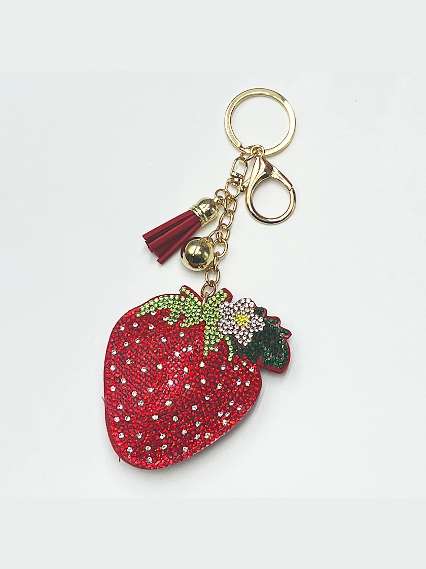 Sparkling Strawberry Keyring