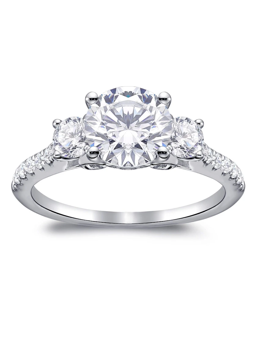 Three-Stone Sparkle Ring